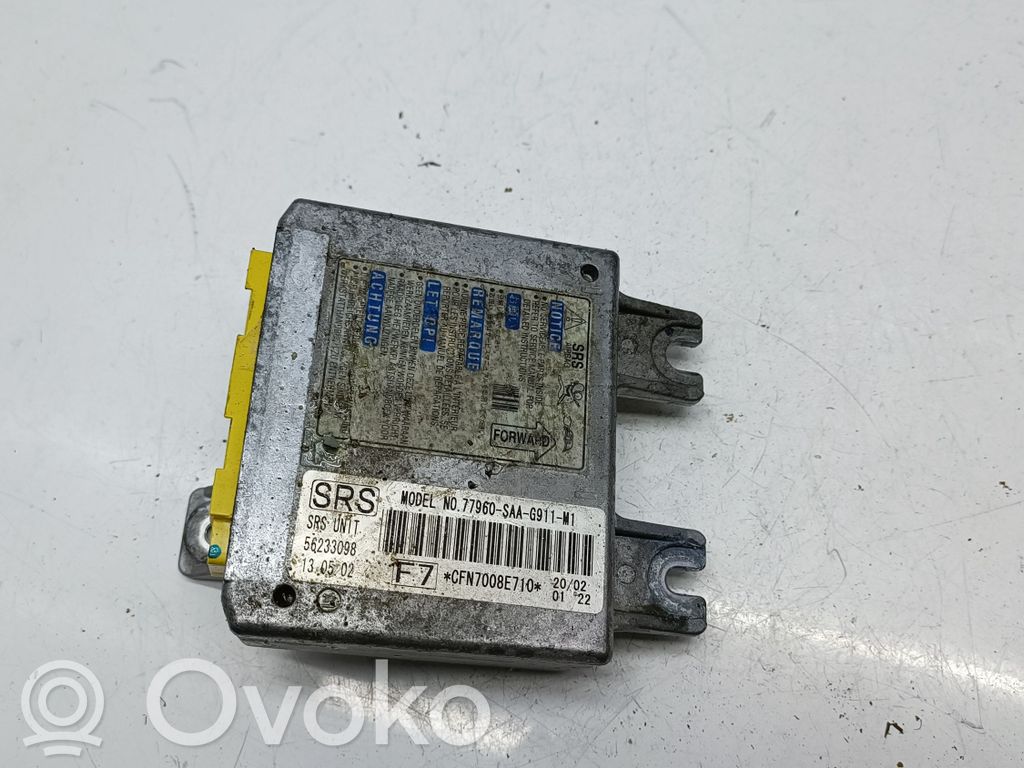 Airbag control unit/module   77960SAAG911M1
