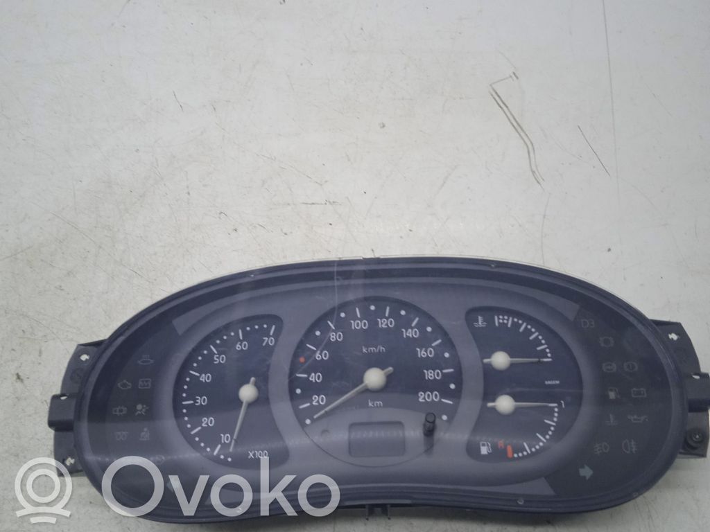 Renault Clio II Speedometer (instrument cluster) 