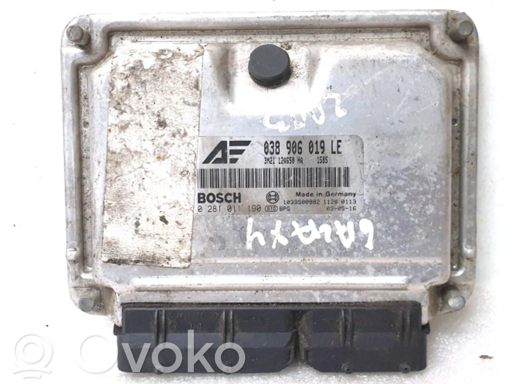 Engine control unit/module   038906019LE,0281011190