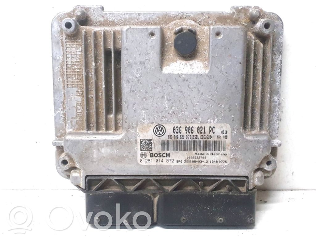 Engine control unit/module   03G906021PC,0281014072