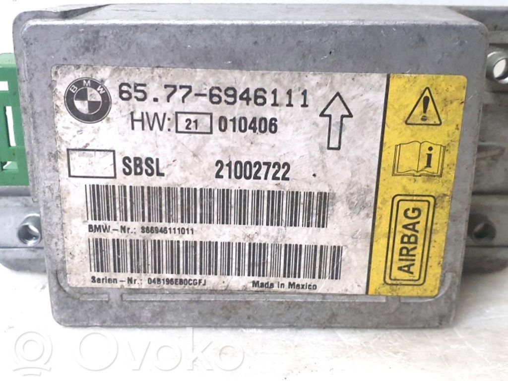 BMW 7 E65 E66 Gaisa spilvenu vadības bloks 