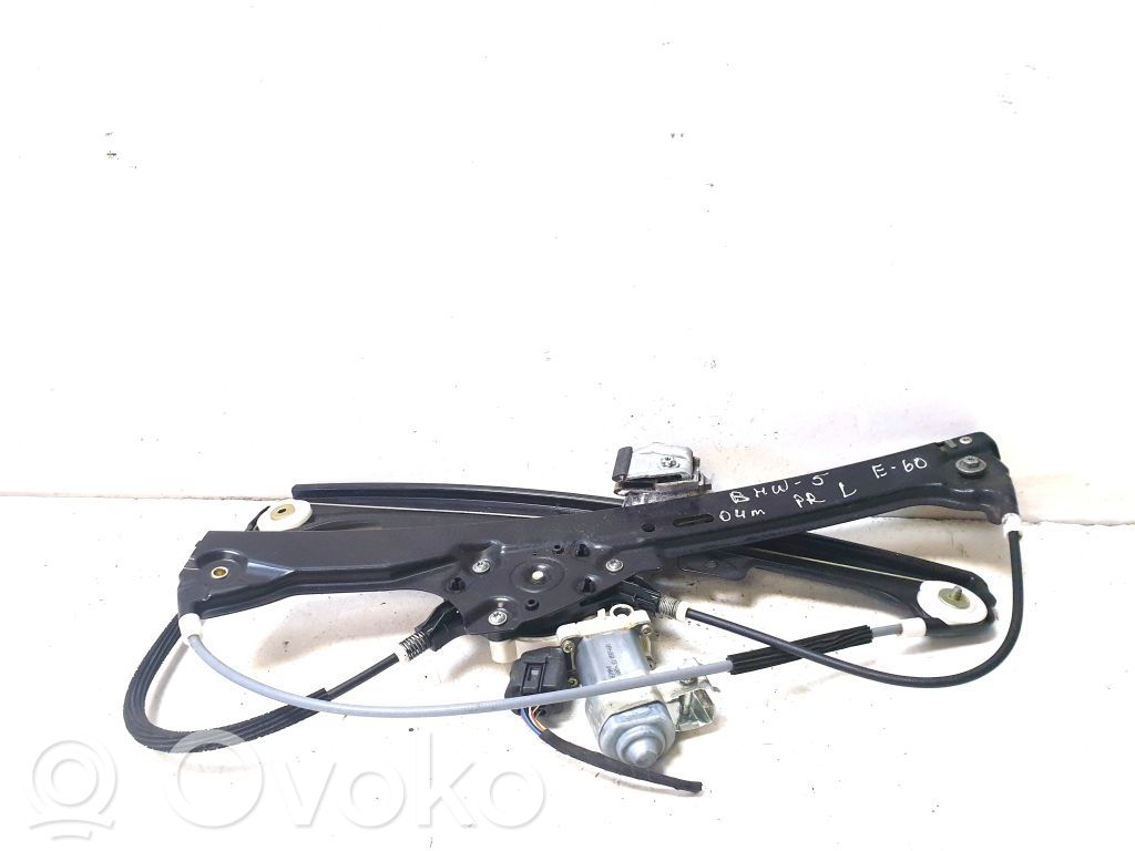 BMW 5 E60 E61 Front door window regulator with motor 