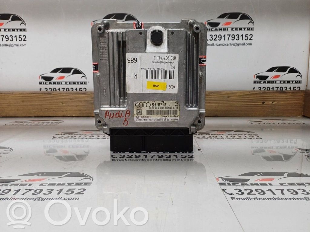 Audi A5 8T 8F Unité de commande, module ECU de moteur 