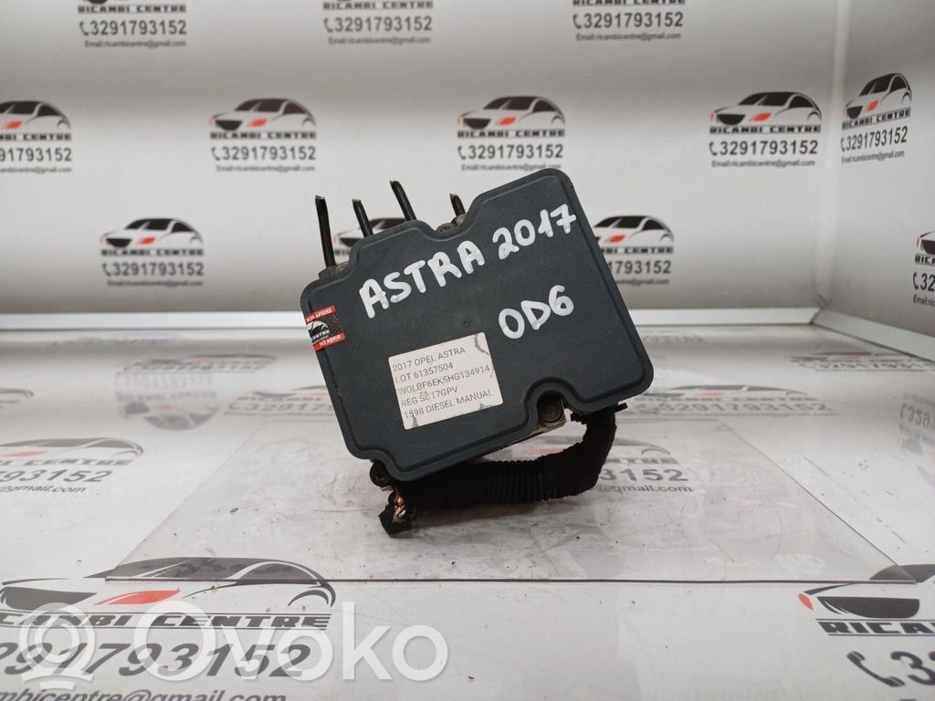 Opel Astra K Unidad de control/módulo del ABS 