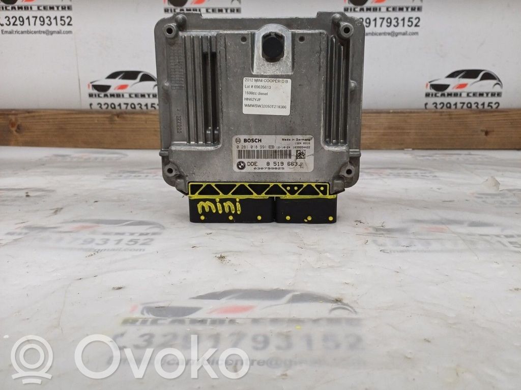 Engine control unit/module ECU   8519663,0281018991,13618519663,8519663,851966301