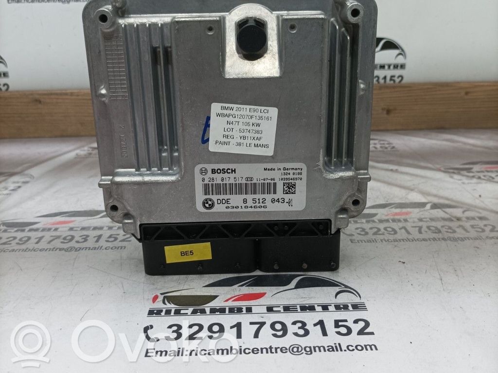 BMW 3 E90 E91 Galios (ECU) modulis 