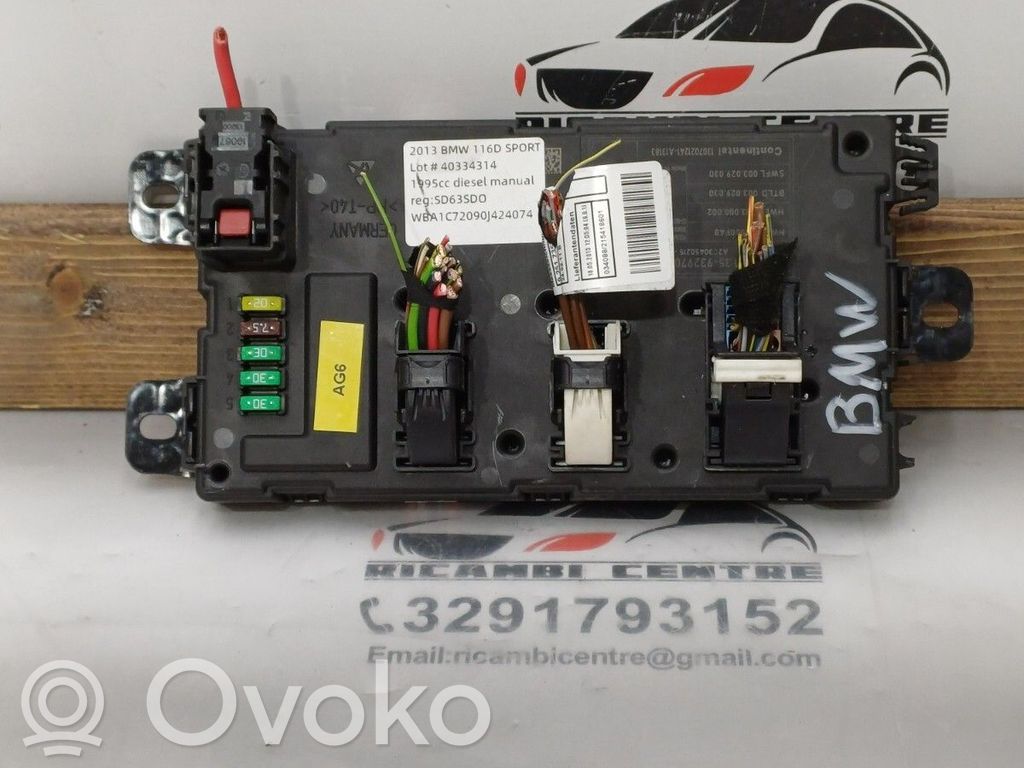 BMW 1 F20 F21 Moduł / Sterownik komfortu 