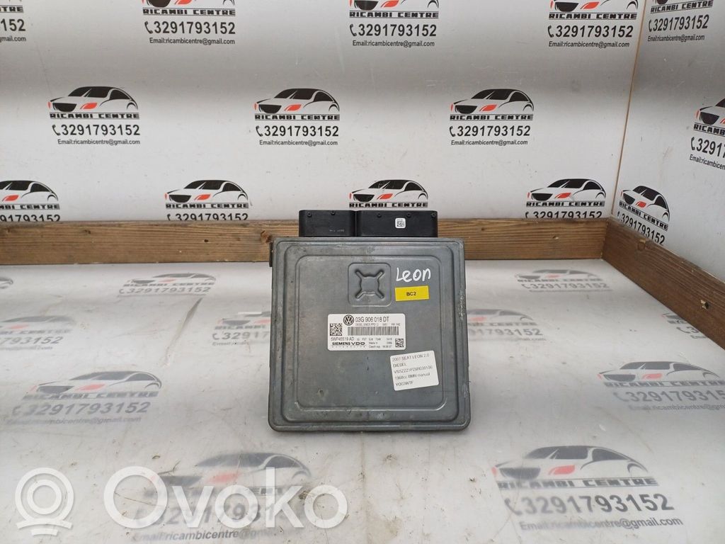 Engine control unit/module ECU   03G906018DT,5WP45519AD