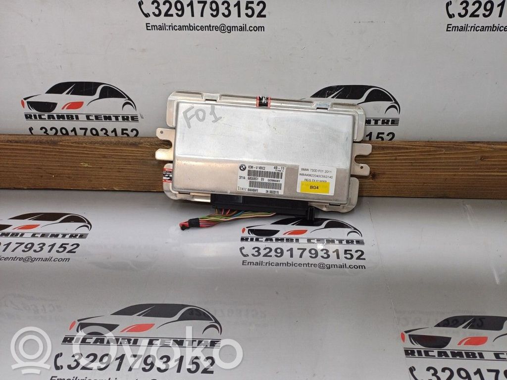 BMW 7 F01 F02 F03 F04 Sterownik / Moduł zawieszenia pneumatycznego 