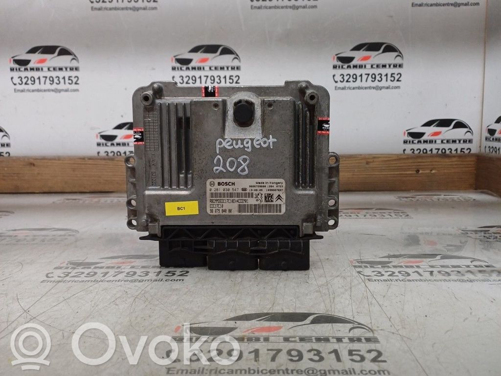 Peugeot 208 I Engine control unit/module ECU 