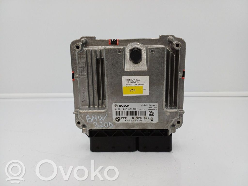 BMW 3 F30 F35 F31 Komputer / Sterownik ECU silnika 