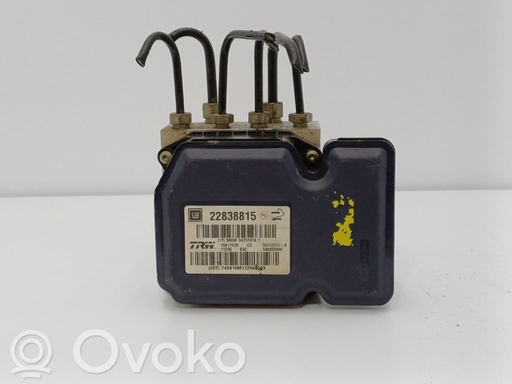 ABS control unit/module   22757652,16312231A,22838815,54085899F