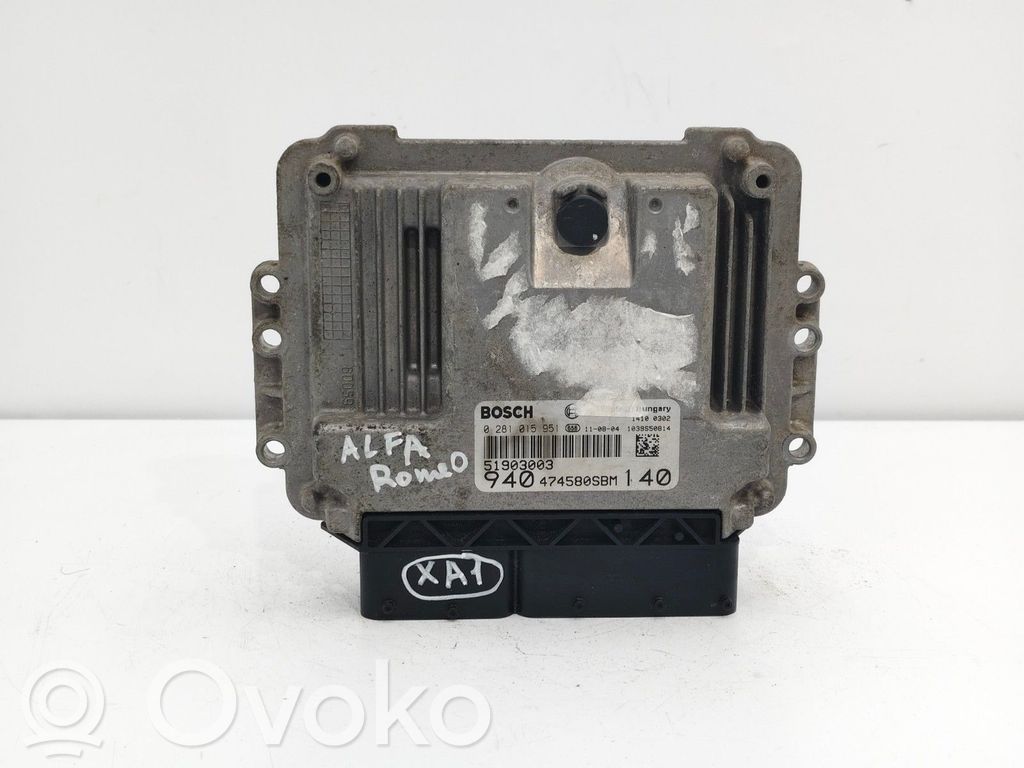 Alfa Romeo Giulietta Engine control unit/module ECU 