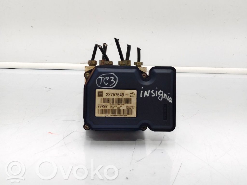 Opel Insignia A ABS control unit/module 