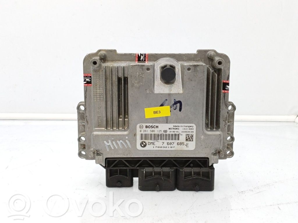 Mini One - Cooper R57 Komputer / Sterownik ECU silnika 