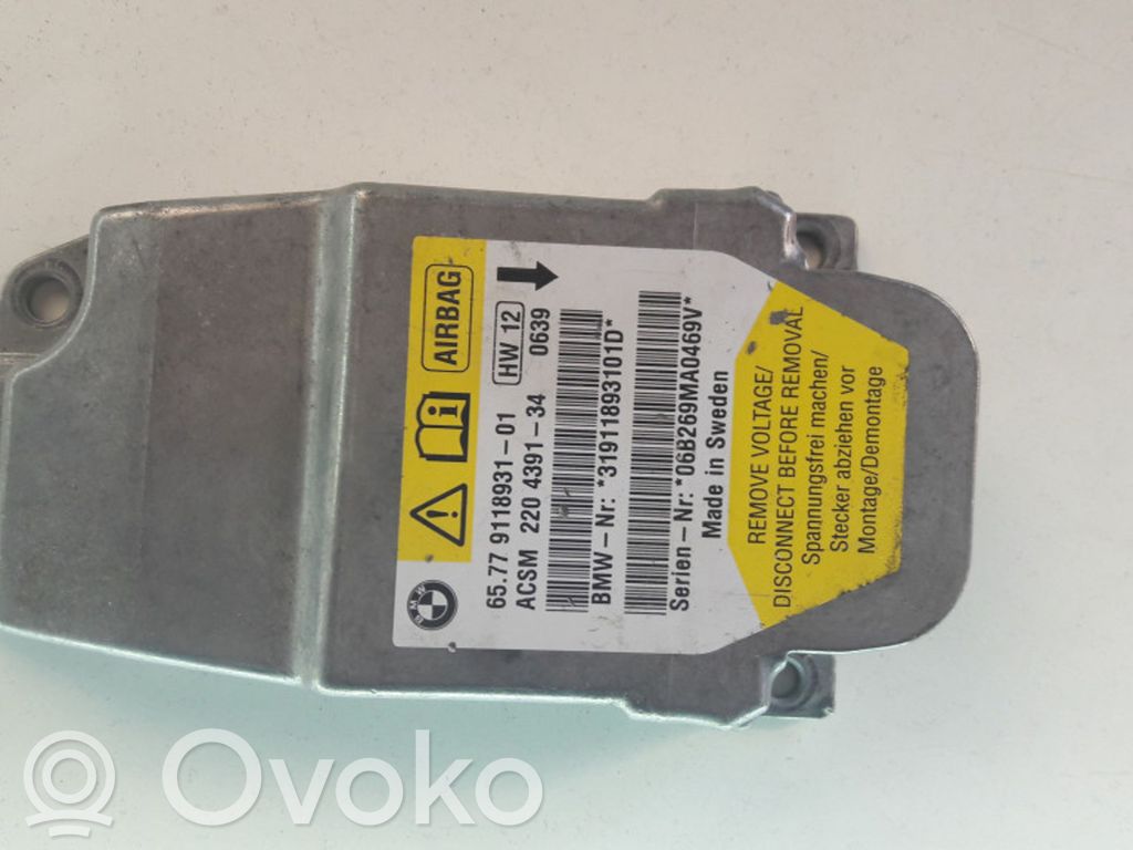 BMW 5 E60 E61 Airbag control unit/module 