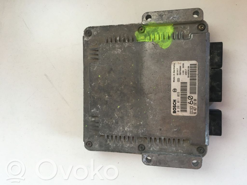 Engine control unit/module   0281011033,9640938180