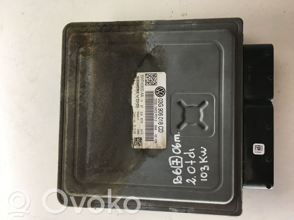 Engine control unit/module   03G906018CD,5WP45600AA