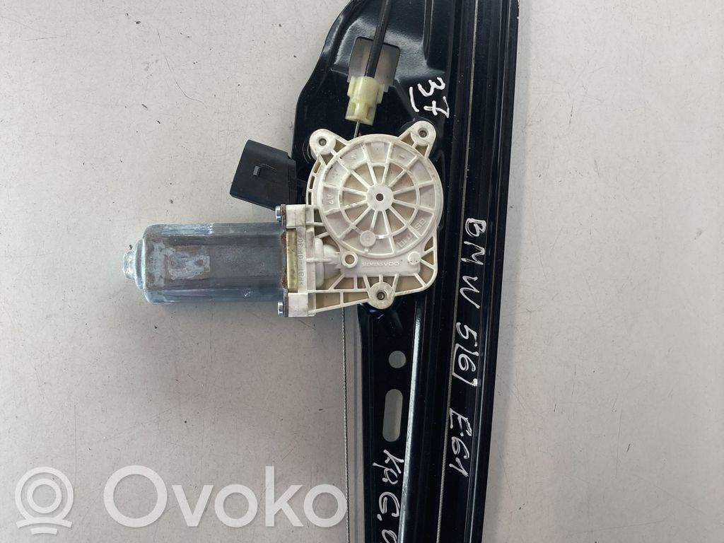 BMW 5 E60 E61 Rear door window regulator with motor 