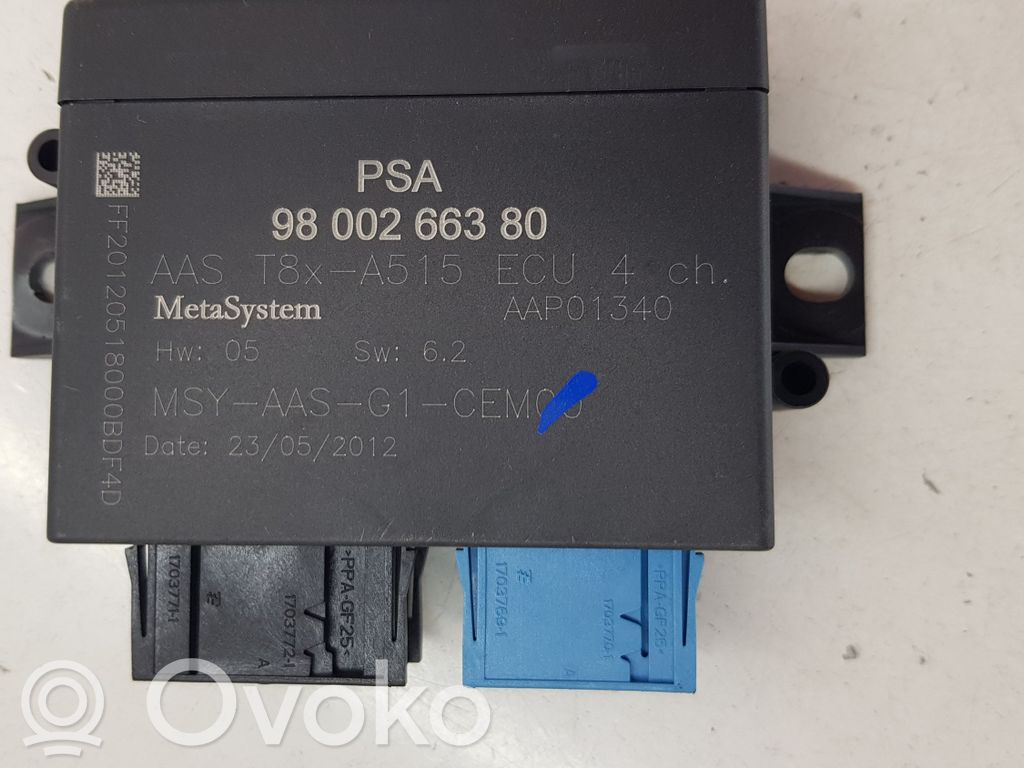 Peugeot 3008 I Unité de commande, module PDC aide au stationnement 