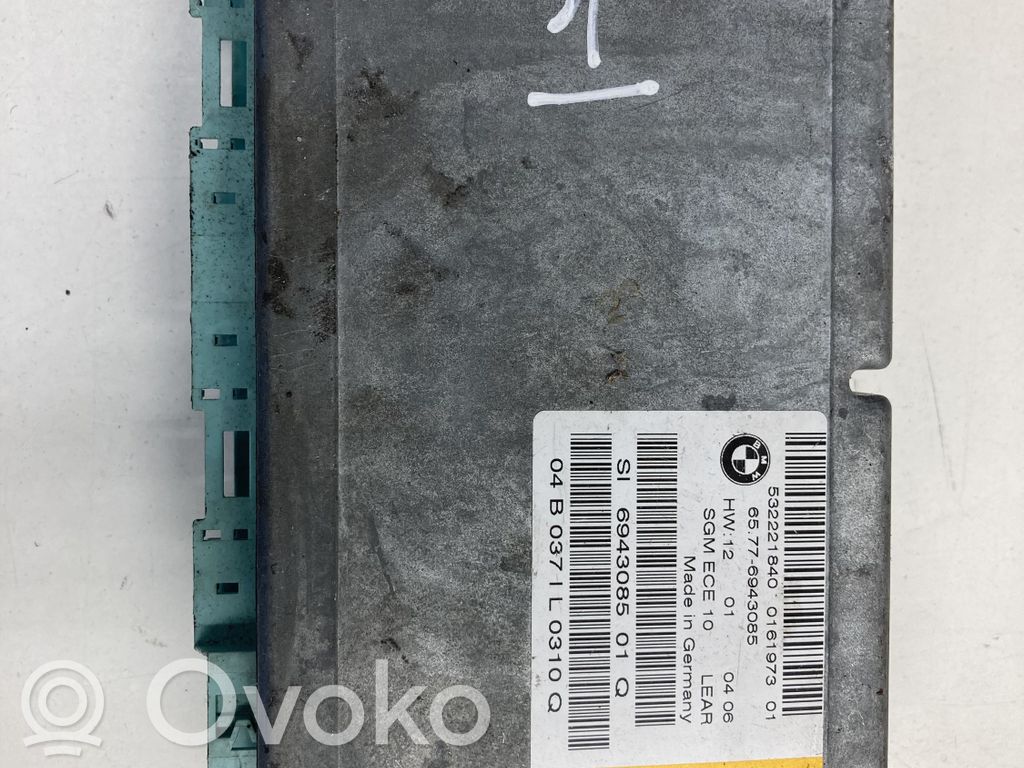 BMW 5 E60 E61 Unidad de control/módulo del Airbag 