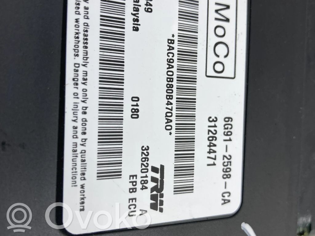 Volvo XC60 Module de commande de frein à main 