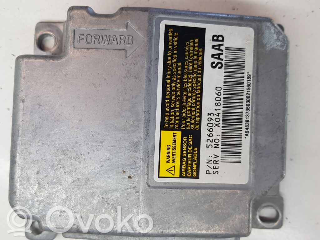 Saab 9-5 Airbag control unit/module 