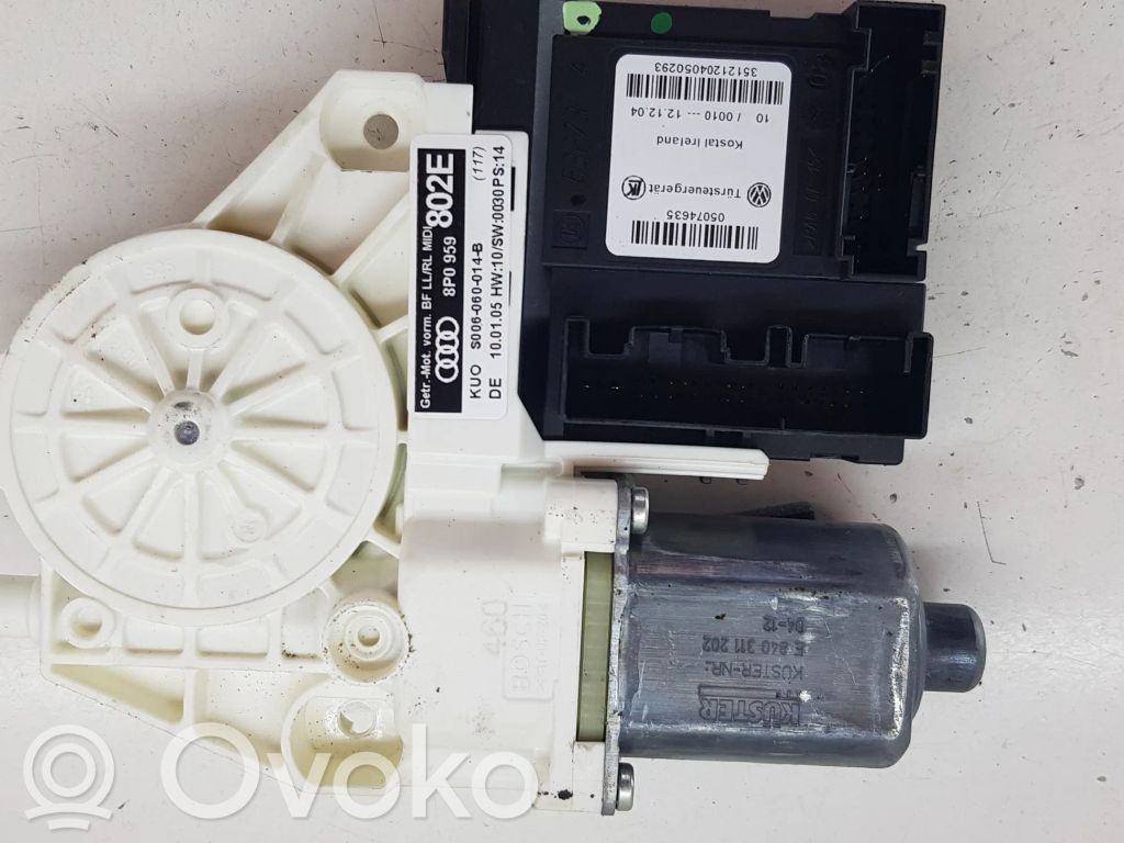 Audi A3 S3 8P Etuoven ikkunan nostomoottori 