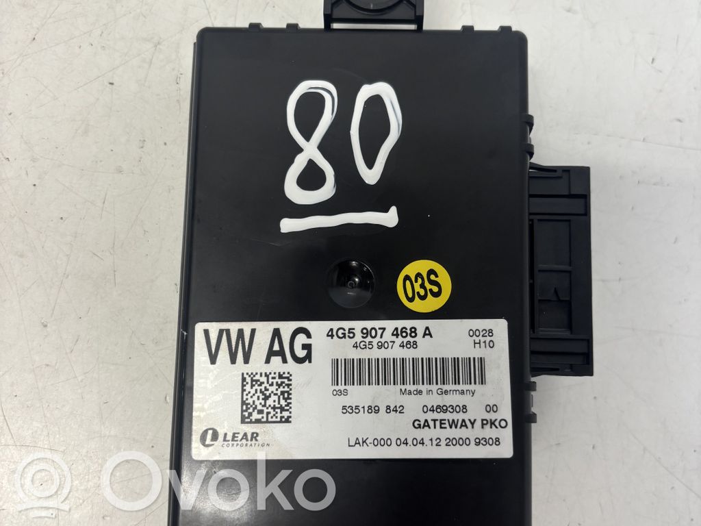 Audi A6 S6 C7 4G Módulo de control Gateway 