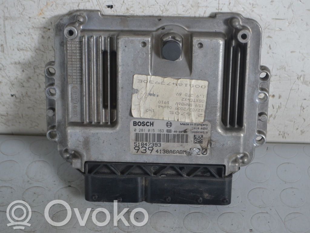 Engine control unit/module   51847393,51847393