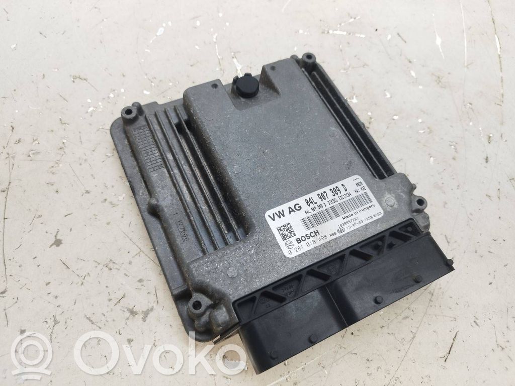 Engine control unit/module   04L907309D,0281018498