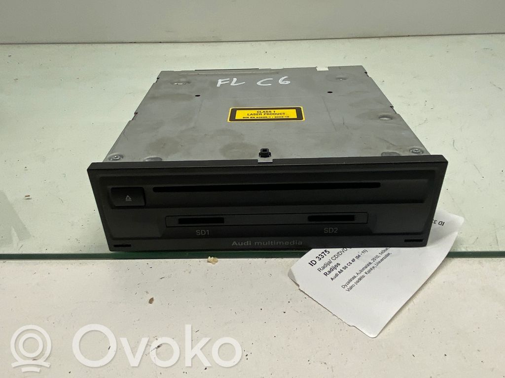 Audi A6 S6 C6 4F Radija/ CD/DVD grotuvas/ navigacija 