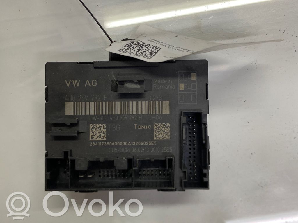 Audi A8 S8 D4 4H Door control unit/module 