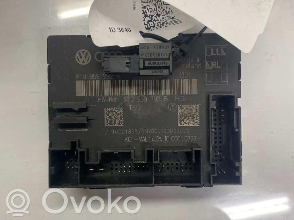 Audi A4 S4 B8 8K Door control unit/module 