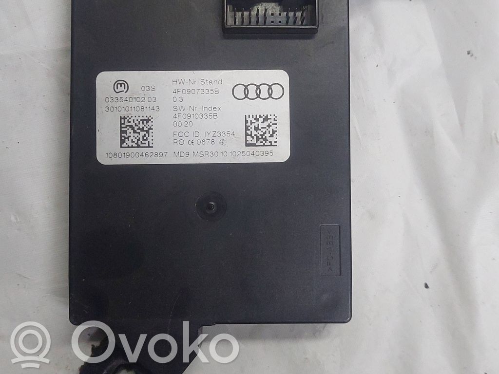 Audi A6 S6 C6 4F Moduł / Sterownik systemu uruchamiania bezkluczykowego 