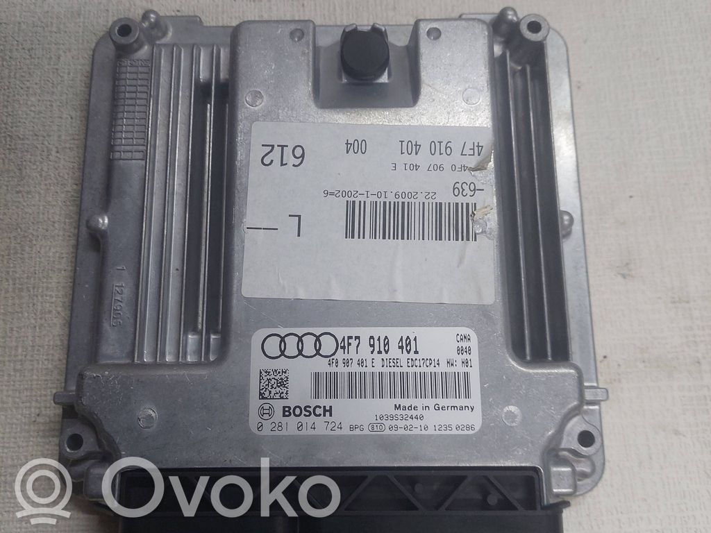 Engine control unit/module   4F7910401,4F0907401E,0281014724