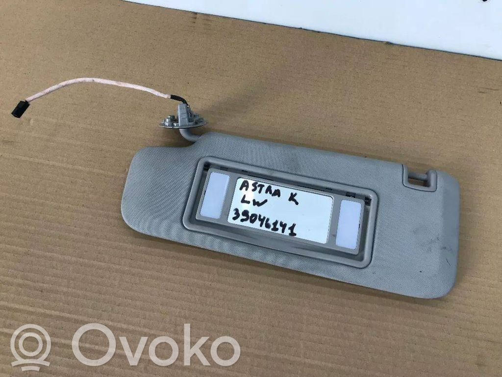 Opel Astra K Saulessargu panelis 