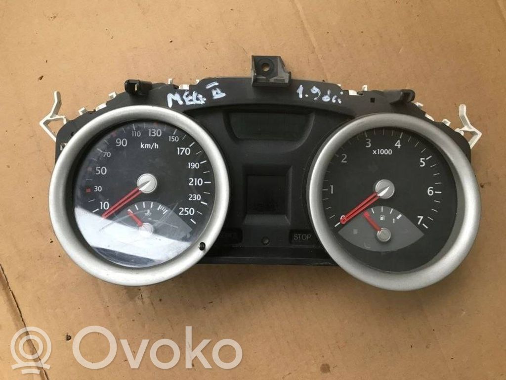 Renault Megane II Velocímetro (tablero de instrumentos) 