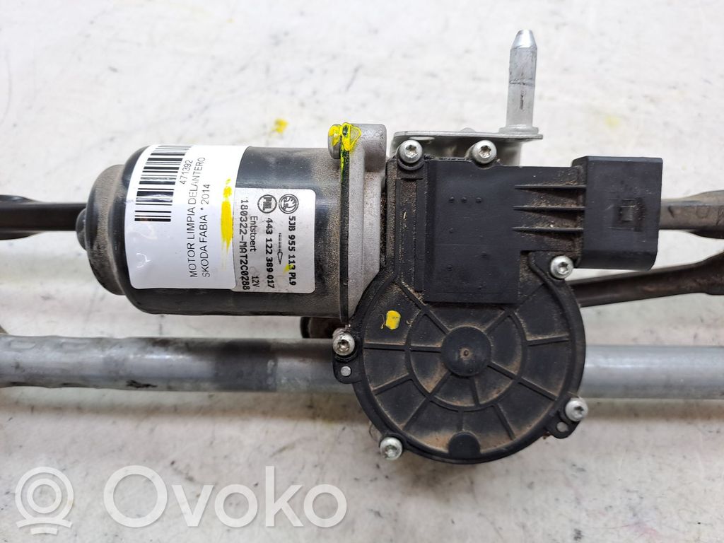 Skoda Fabia Mk2 (5J) Motor ștergătoare faruri 