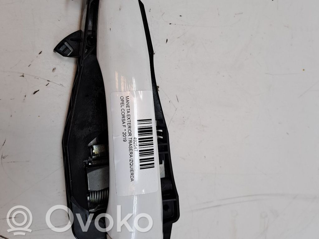 Opel Corsa F Poignée extérieure de porte arrière