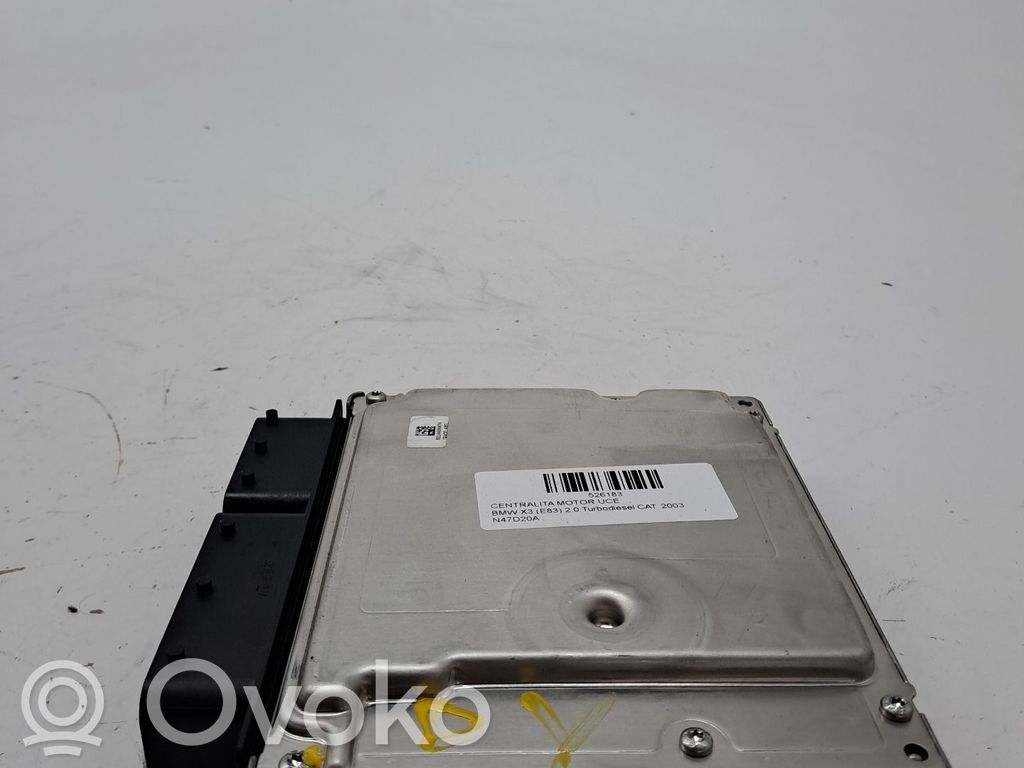 BMW X3 E83 Unidad de control/módulo ECU del motor 