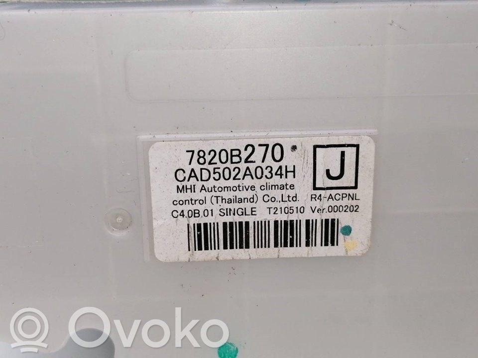 Climate control unit   7820B270,CAD502A034H