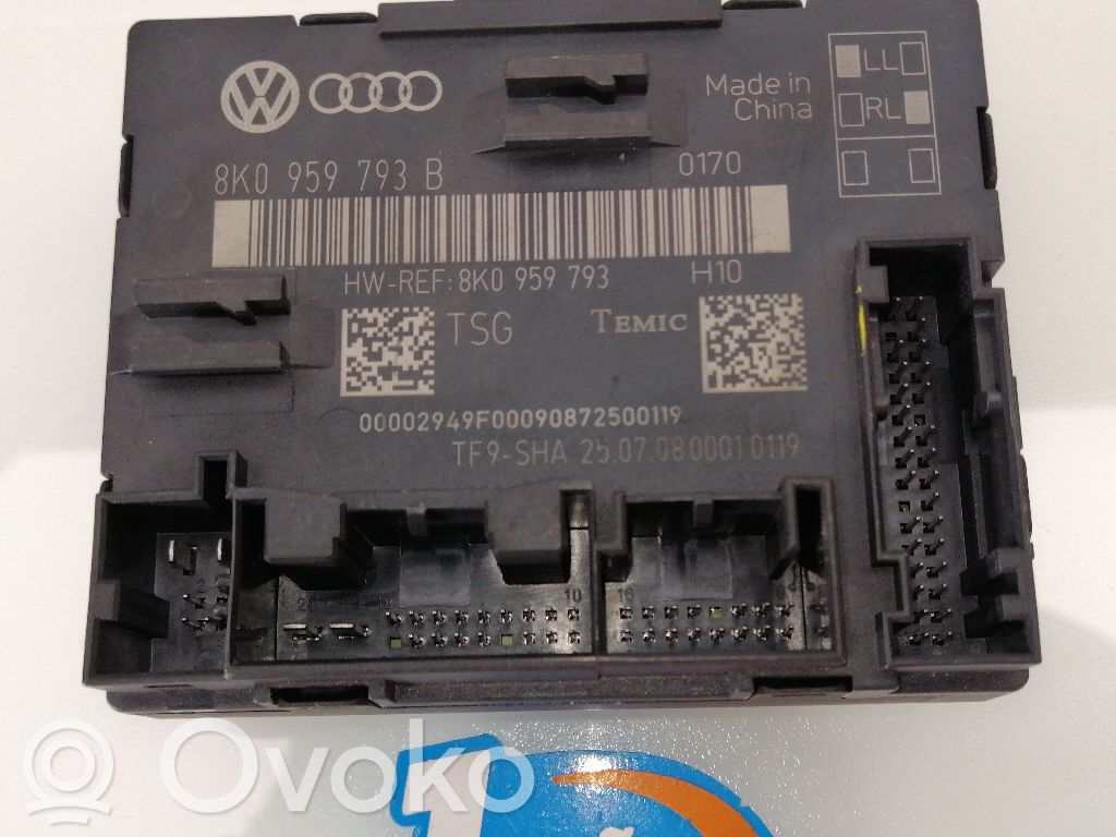 Unidad de control/módulo de carrocería central   8KO959793B