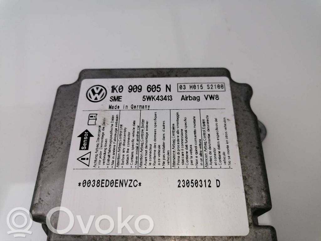 Unitate/modul de comandă airbaguri   1K0909605N