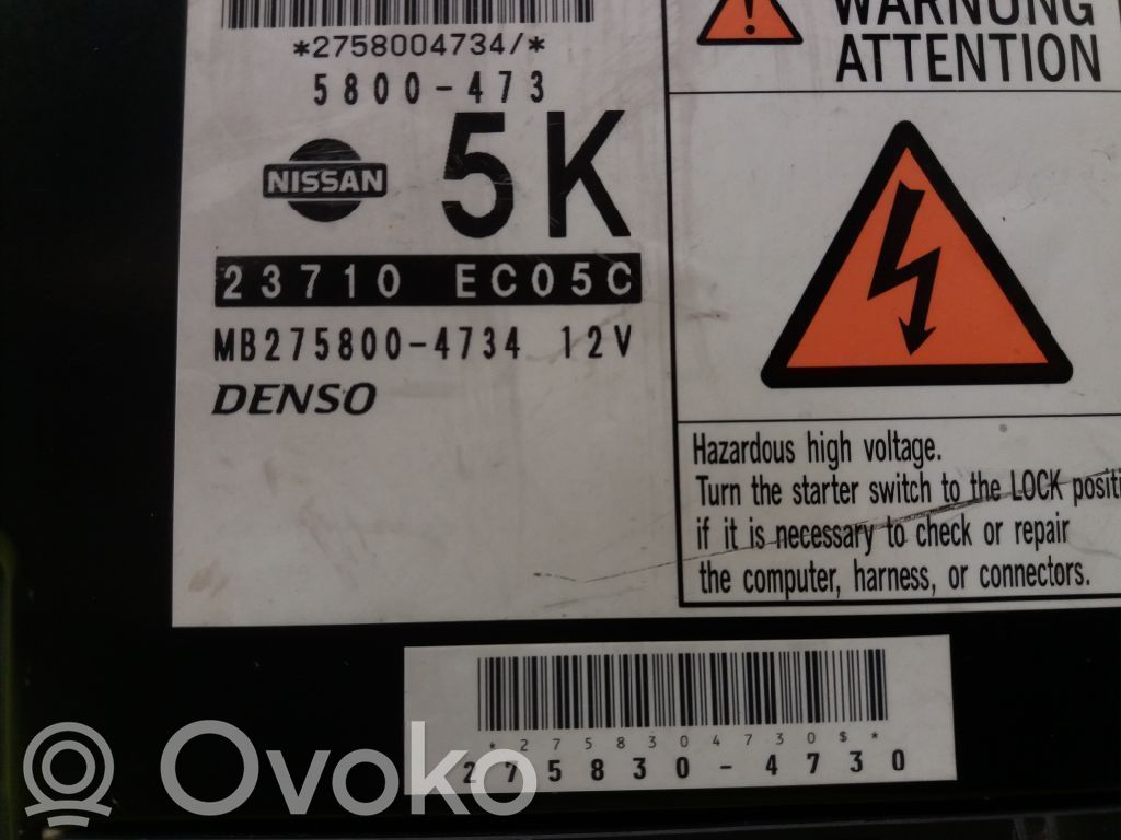 Engine control unit/module ECU   23710EC05C,2758304730,MB2758004734