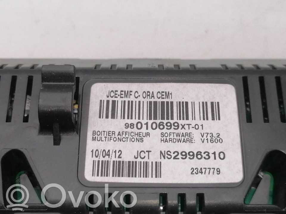 HUD-näyttö   98010699XT