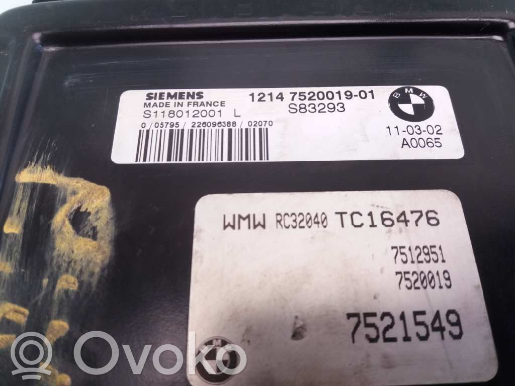 Unité de commande, module ECU de moteur   1214752001901,S118012001L,S83293