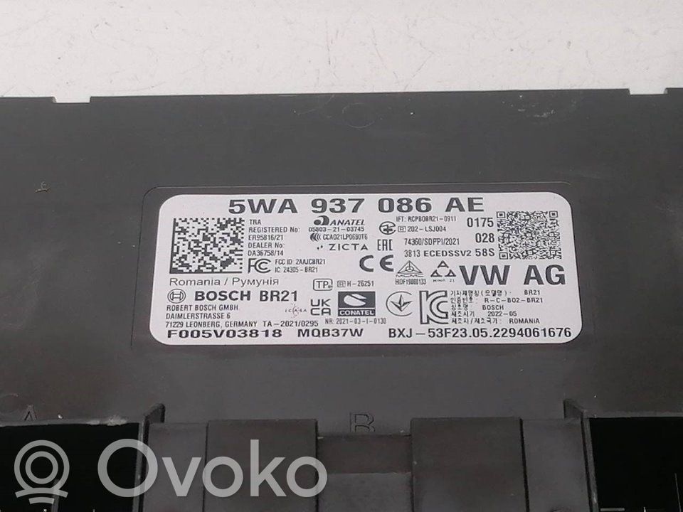 Central body control module   5WA937086AE