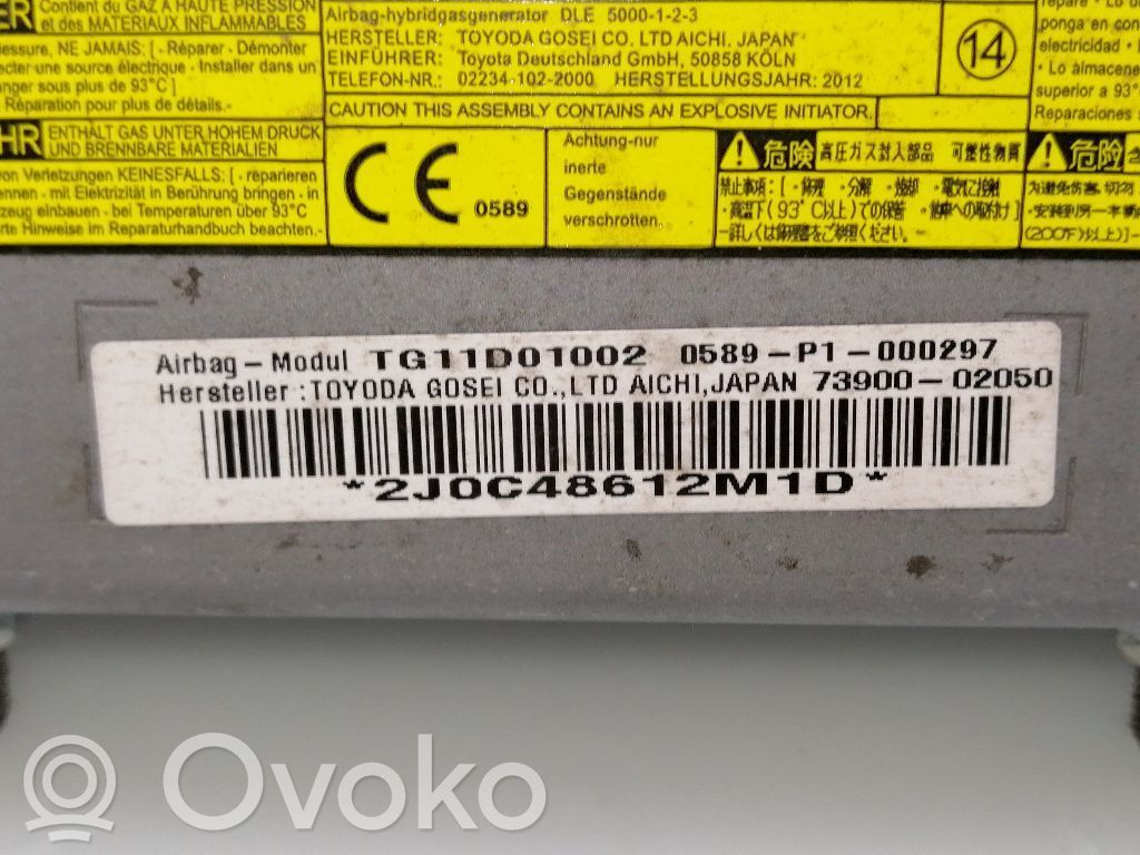 Toyota Auris 150 Airbag dello sterzo