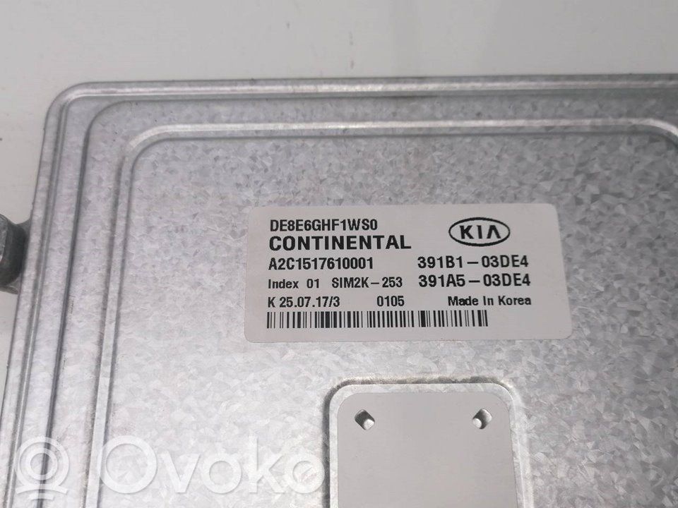 KIA Niro Unité de commande, module ECU de moteur 